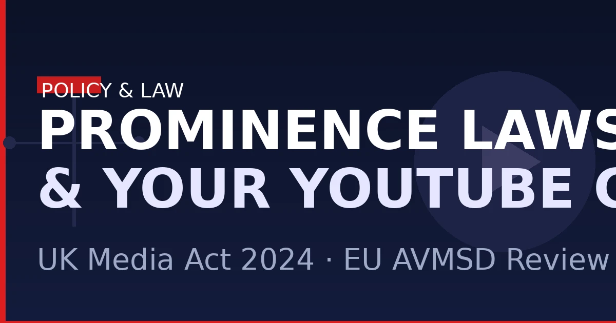 Prominence Laws and YouTube article banner