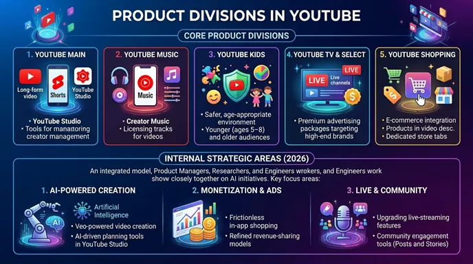youtube product divisions